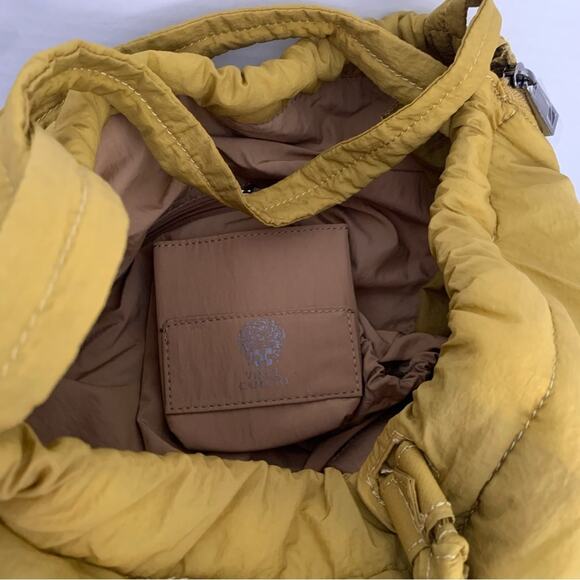 Vince Camuto Harlo Backpack Olive oil colorway washable nylon convertible bag - Picture 9 of 13